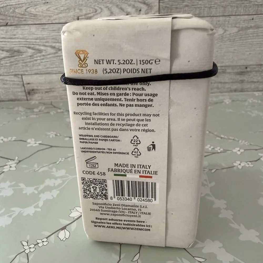ZENI GOAT MILK Natural Scrub SOAP BAR 3 BARS 5.3OZ EA MADE ITALY Triple Milled